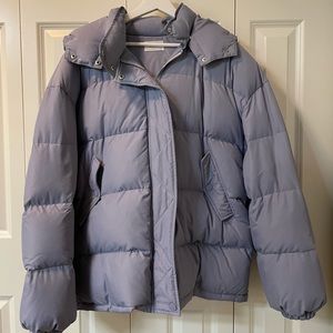 High Snap-Buttoned Hood Padded Coat